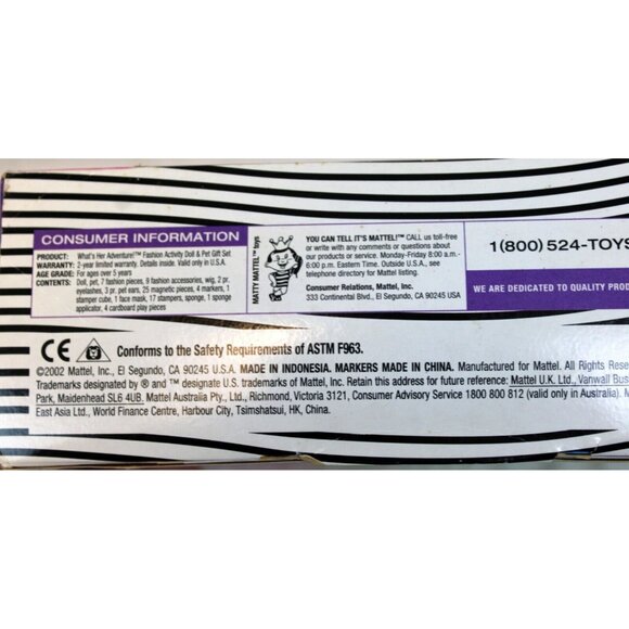 New Vtg What's Her Face Adventure Fashion Activity Doll & Pet Craft Marker Toy - Picture 14 of 16